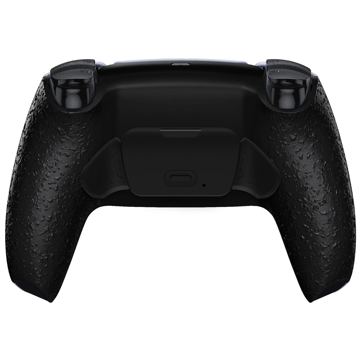 eXtremeRate Retail Textured Black Back Paddles Remappable Rise Remap Kit with Upgrade Board & Redesigned Back Shell & Back Buttons Attachment for ps5 Controller BDM-010 & BDM-020 - XPFP3040G2
