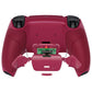 eXtremeRate Retail Cosmic Red Rubberized Grip Back Paddles Remappable Rise Remap Kit with Upgrade Board & Redesigned Back Shell & Back Buttons Attachment for PS5 Controller BDM-010 & BDM-020 - XPFU6008