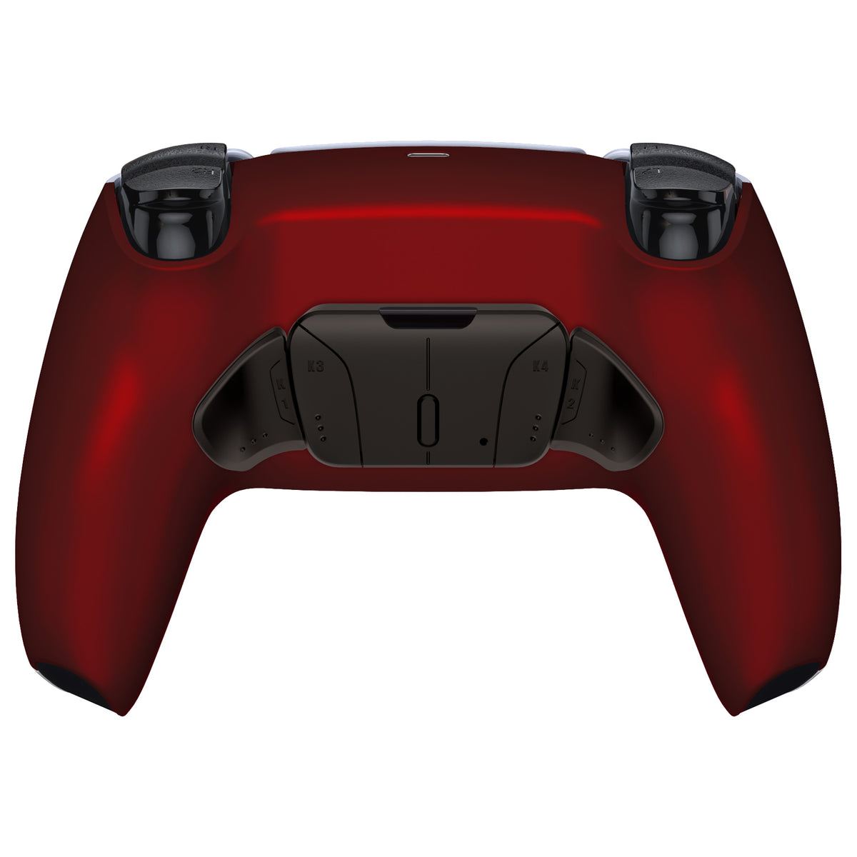 eXtremeRate Retail Black Real Metal Buttons (RMB) Version RISE4 Remap Kit for PS5 Controller BDM-030 with Scarlet Red Redesigned Back Shell, Upgrade Board & 4 Back Buttons for PS5 Controller - YPFJ7007G3