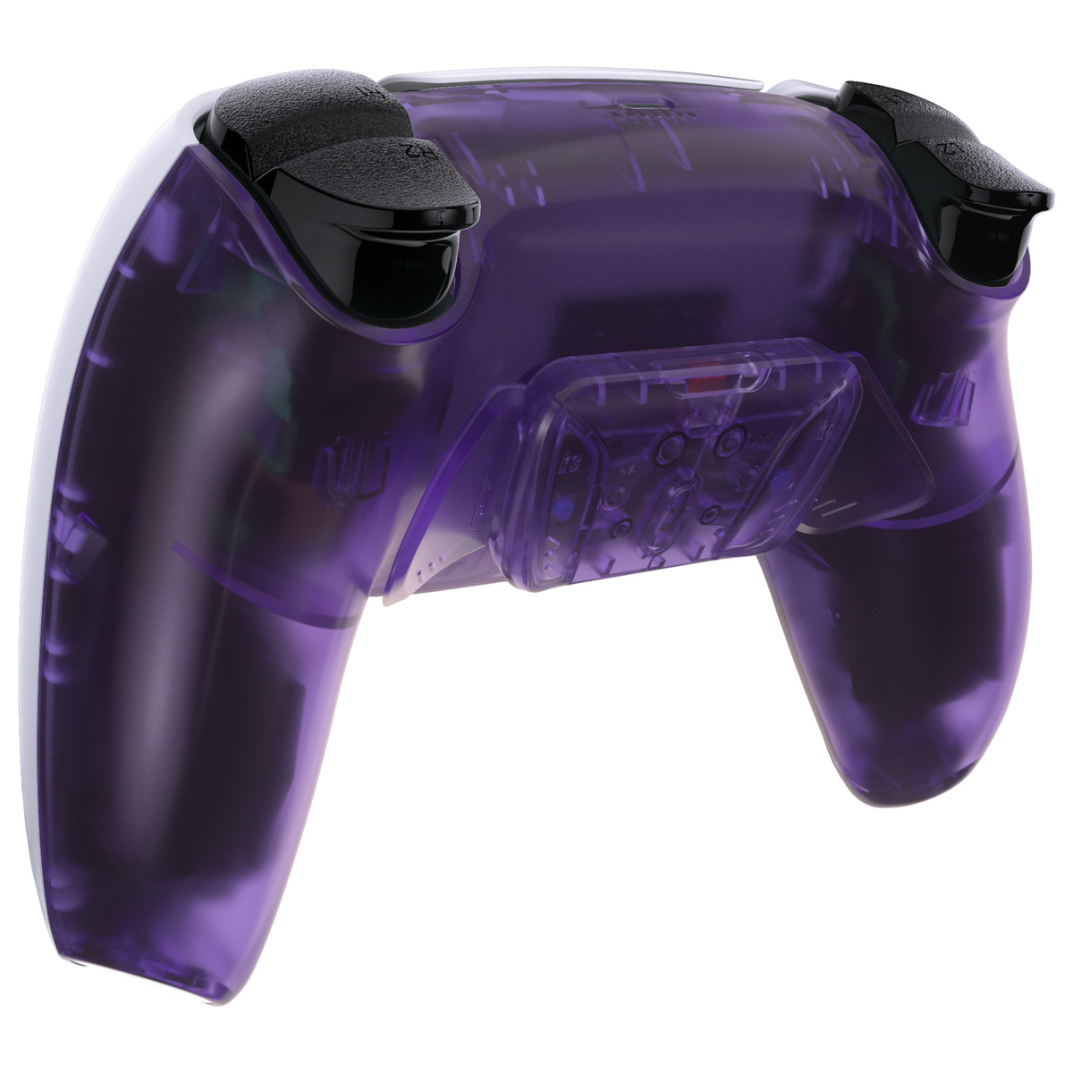 eXtremeRate Retail Clear Atomic Purple Remappable RISE 4.0 Remap Kit for ps5 Controller BDM 010 & BDM 020, Upgrade Board & Redesigned Back Shell & 4 Back Buttons for ps5 Controller - Controller NOT Included - YPFM5002