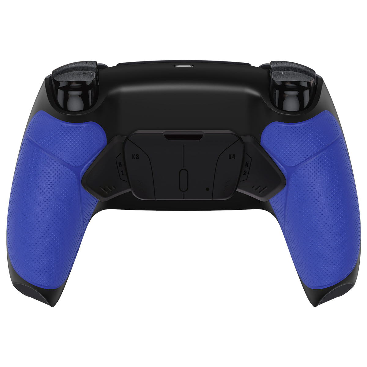 eXtremeRate Retail Blue Rubberized Grip Remappable RISE 4.0 Remap Kit for PS5 Controller BDM 010 & BDM 020, Upgrade Board & Redesigned Back Shell & 4 Back Buttons for PS5 Controller - Controller NOT Included - YPFU6003