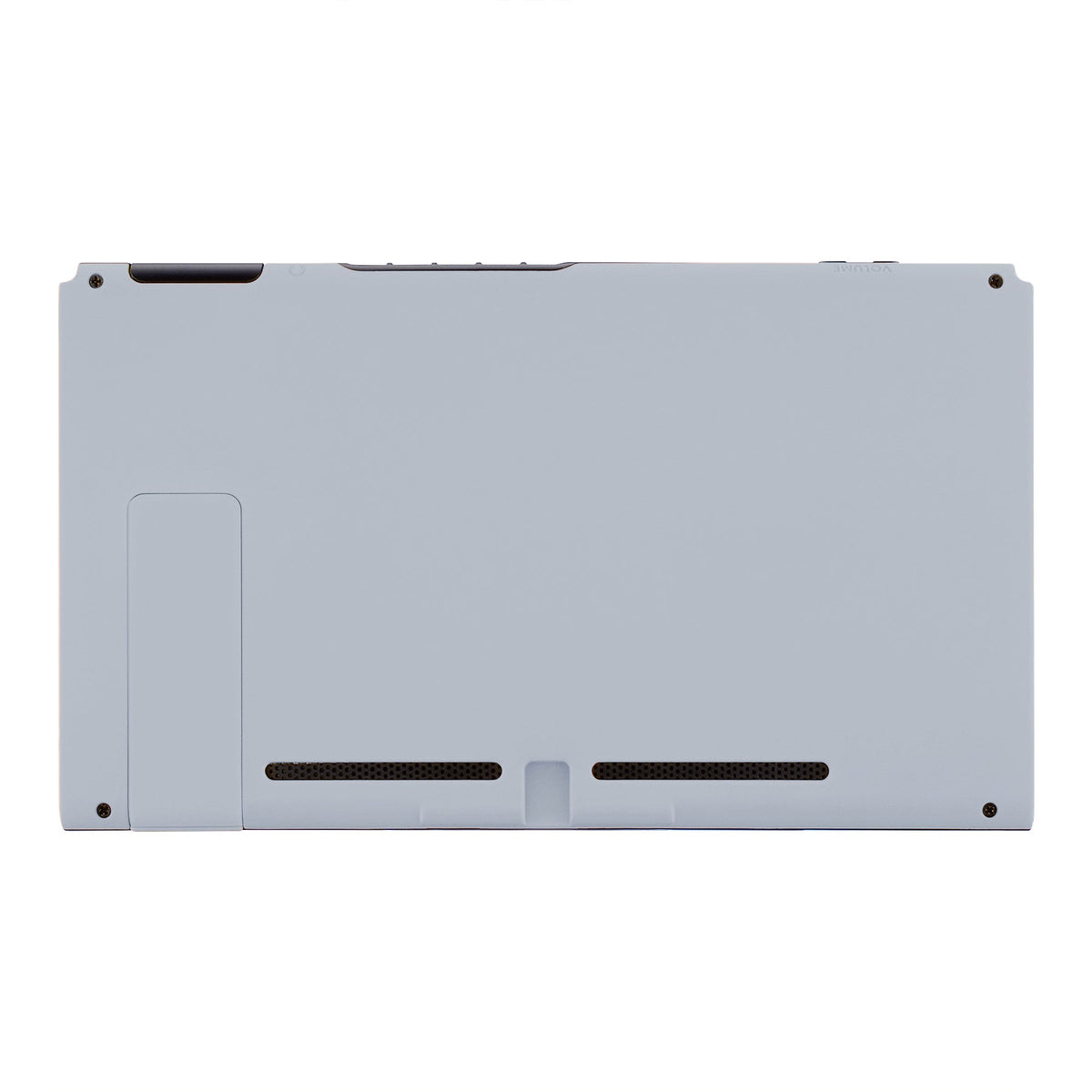 eXtremeRate Retail Soft Touch Grip New Hope Gray Console Back Plate DIY Replacement Housing Shell Case for NS Switch Console with Kickstand - JoyCon Shell NOT Included - ZP322