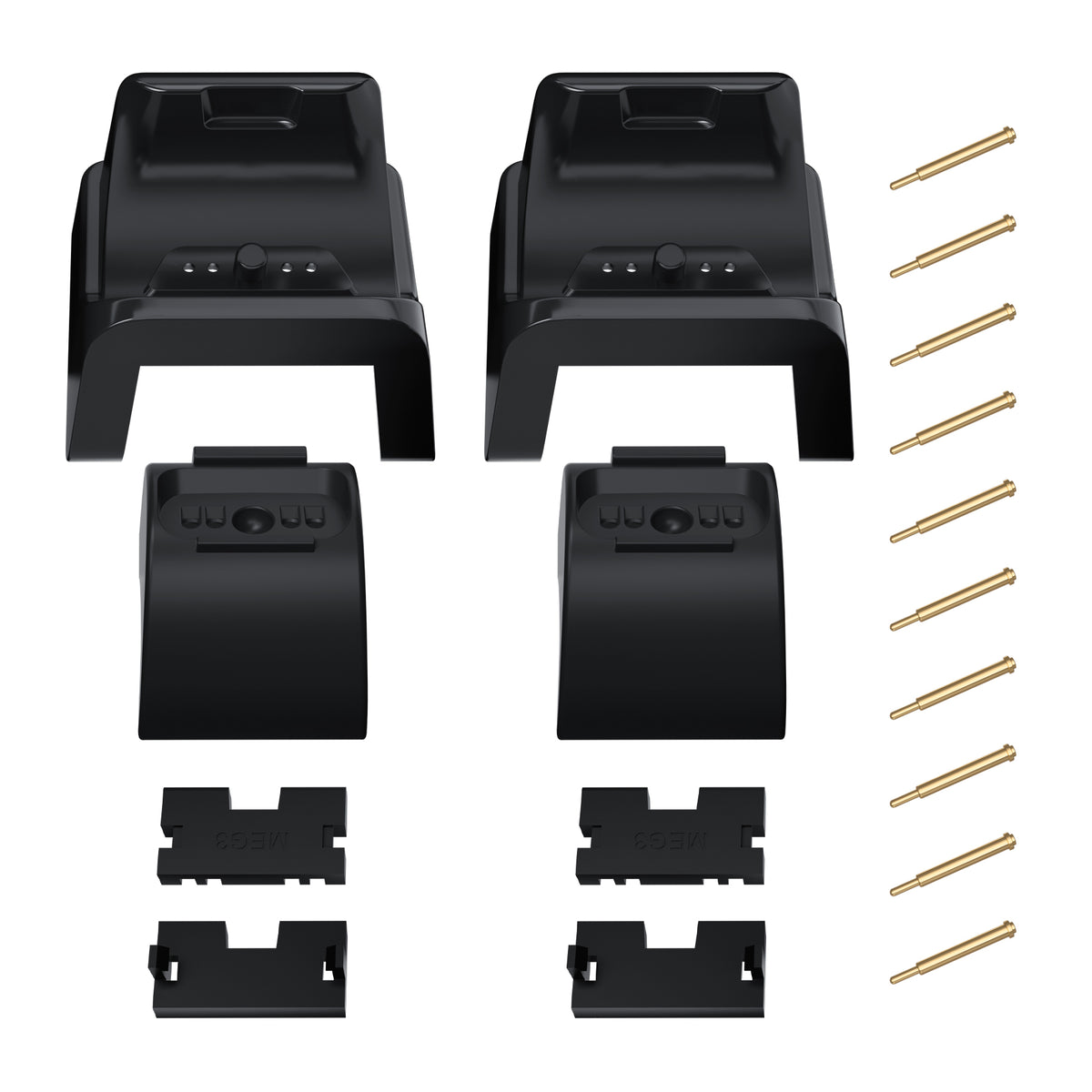 eXtremeRate Retail Black RiseDock Kit Extension Stand for PS5 Controller Charging Dock eXtremeRate RISE & RISE4 Remap Kit, Redesigned Charging Station Extenders for PS5 Controller HEXGAMING Rival, Rival Pro & Ultimate - ZQPFM001