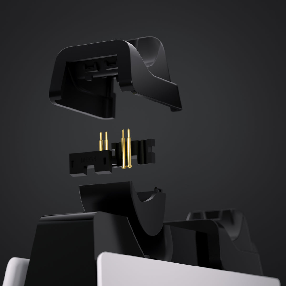 eXtremeRate Retail Black RiseDock Kit Extension Stand for PS5 Controller Charging Dock eXtremeRate RISE & RISE4 Remap Kit, Redesigned Charging Station Extenders for PS5 Controller HEXGAMING Rival, Rival Pro & Ultimate - ZQPFM001