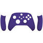 eXtremeRate Retail Soft Touch Purple Replacement Handles Shell for Xbox Series X Controller, Custom Side Rails Panels Front Housing Shell Faceplate for Xbox Series S Controller - Controller NOT Included - ZX3P307
