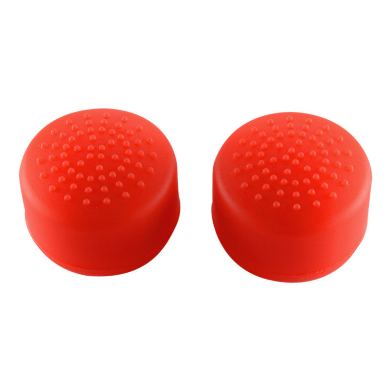 eXtremeRate Retail 8 Red Silicone Rubber Precision Platporm Raised Analog Sticks Thumb Grips for ps4 Slim ps4 Pro Thumbsticks -ZXBJ1224