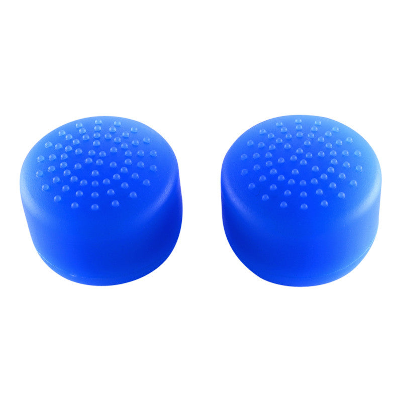 eXtremeRate Retail 8 Blue Silicone Rubber Precision Platporm Raised Analog Sticks Thumb Grips for ps4 Slim ps4 Pro Thumbsticks-ZXBJ1232